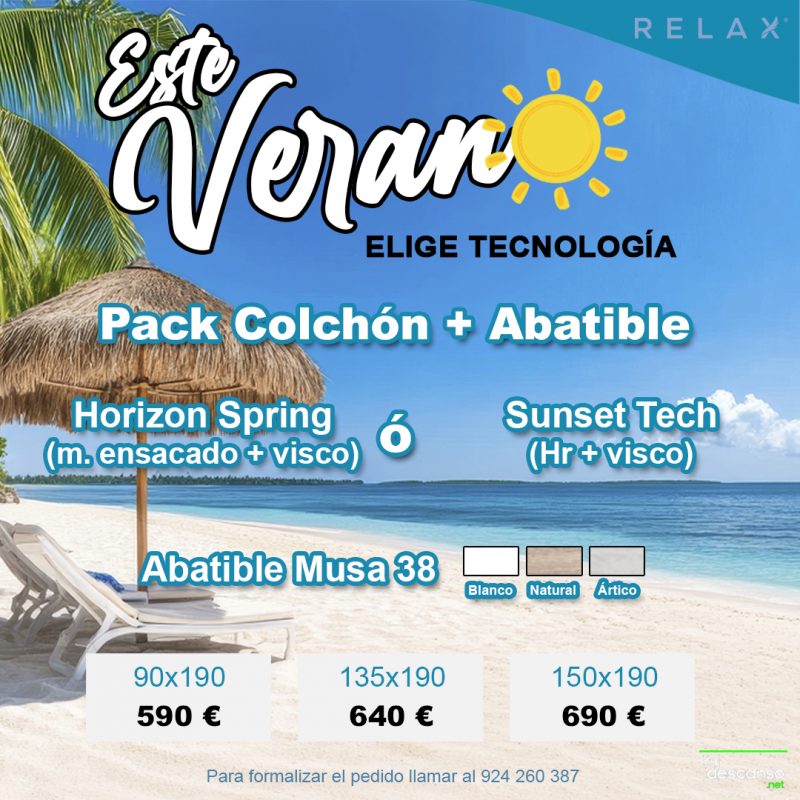 Pack Verano (Colchón + Abatible)