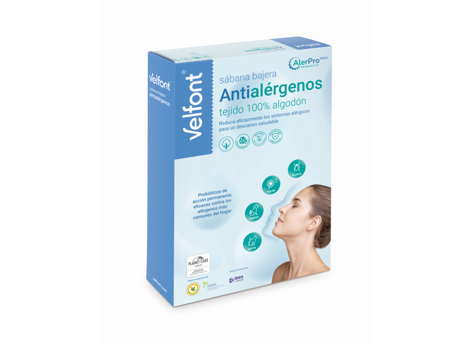 Bajera ajustable 100% algodón Antialérgenos