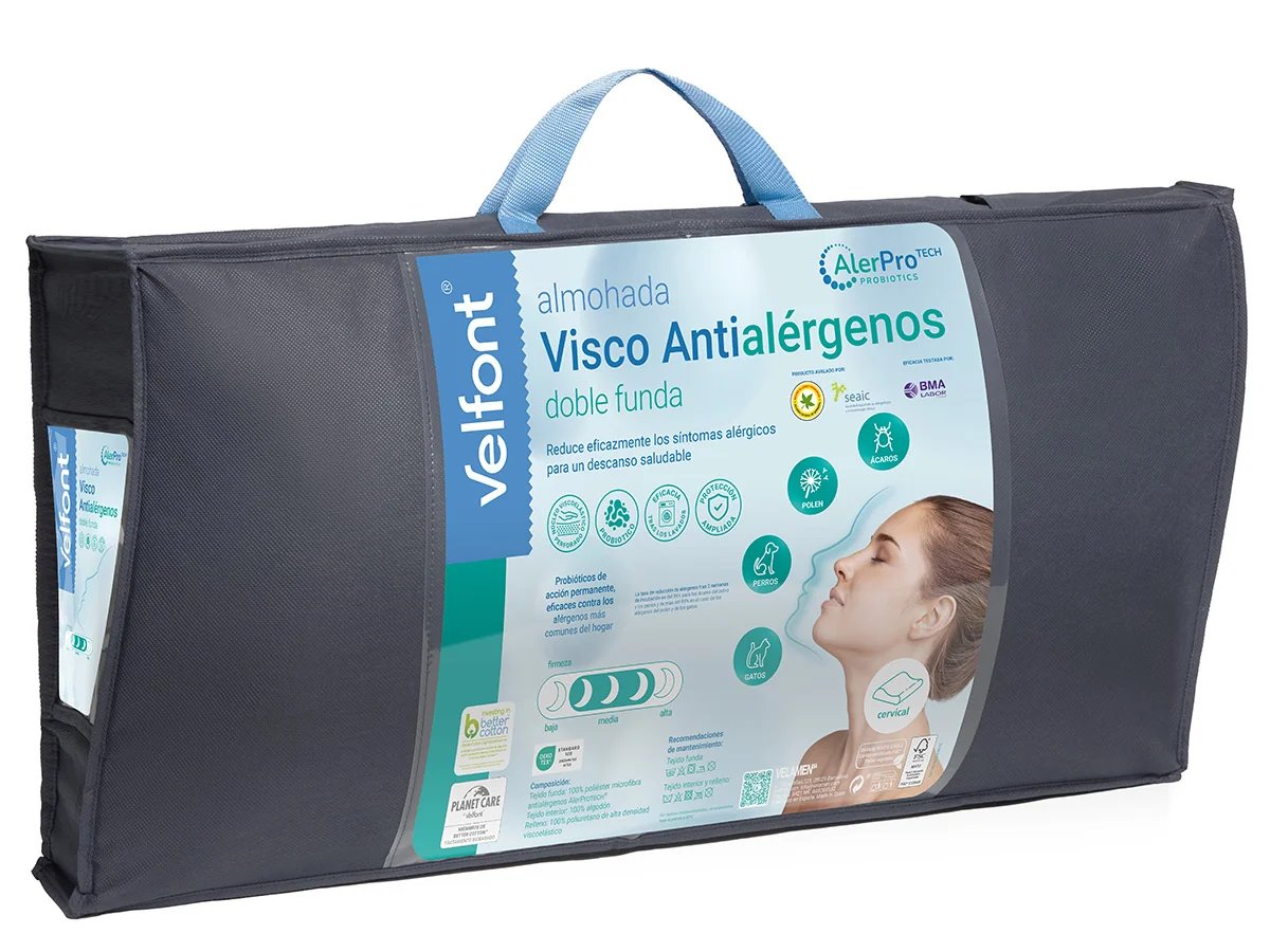 Almohada Cervical Viscoelástica Antialérgenos