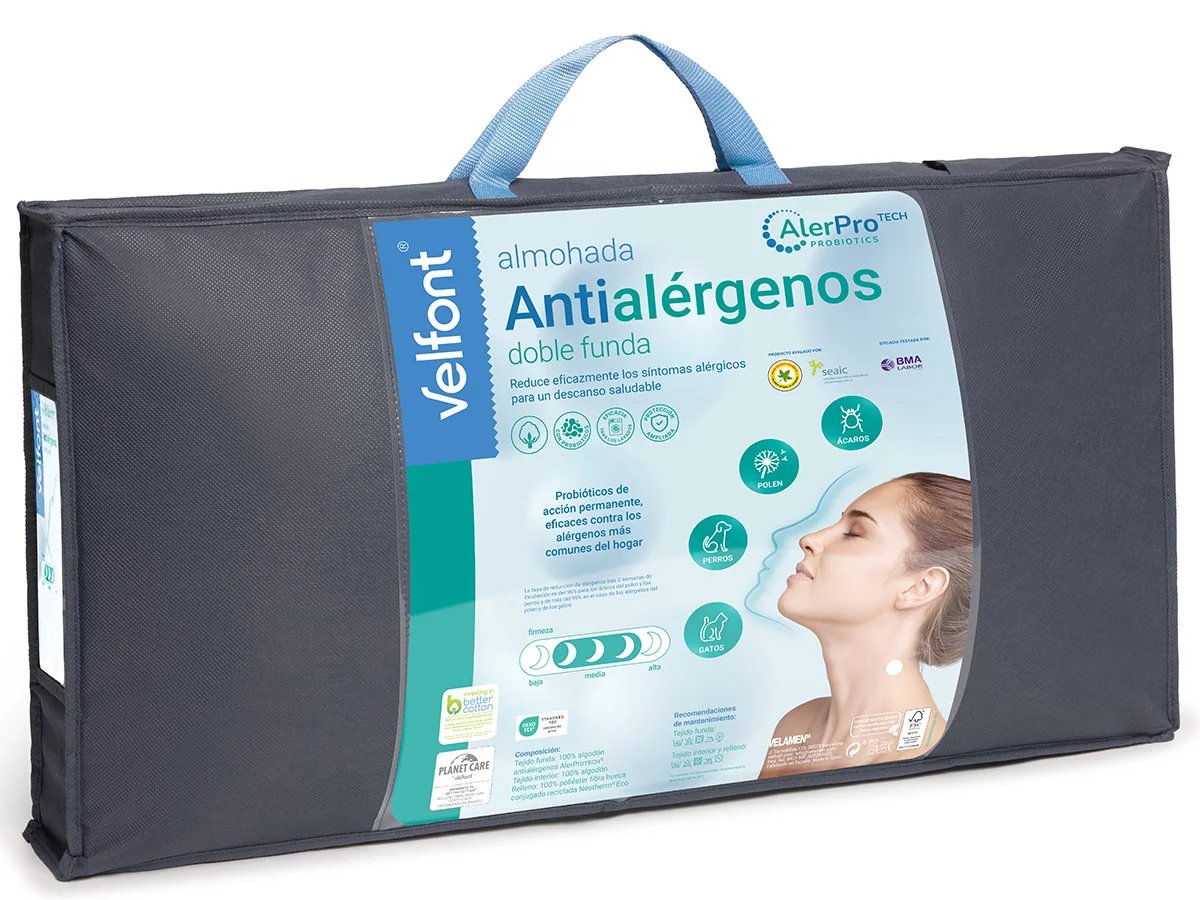 Almohada Antialérgenos Doble Funda AlerProTECH